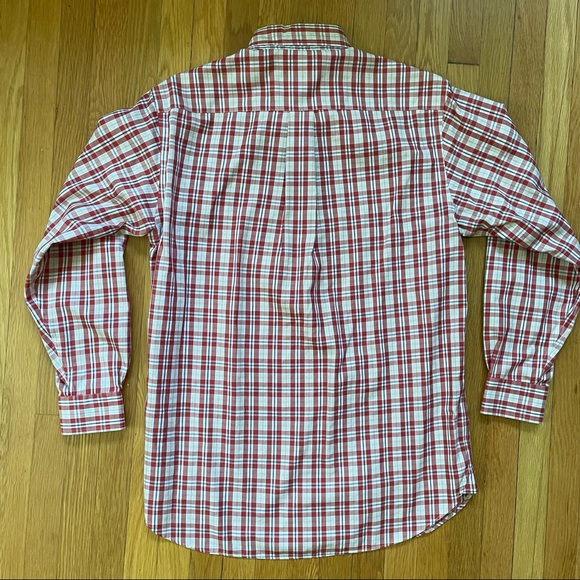 Brooks Brothers Country Club Plaid Red Button Down Collar Shirt Small - Picture 4 of 10